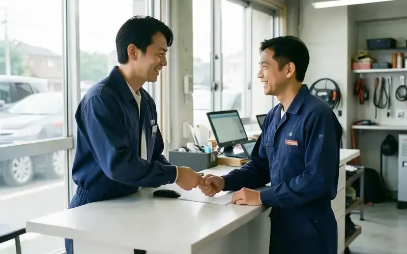 受付でのご案内