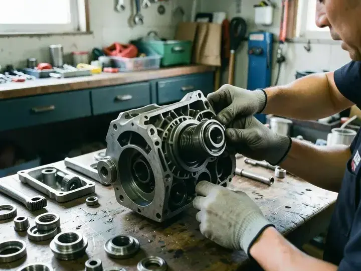 トランスミッション内部整備